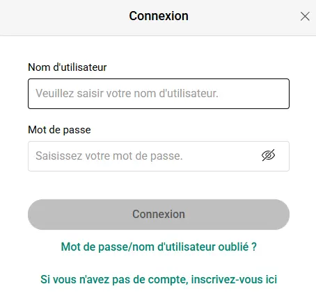 Connexion des membres du casino POKERSTARS